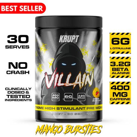 Villain Pre Workout by Krupt Supps