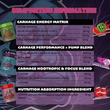 Dialed Carnage Pre Workout V2 by TXA Nutrition