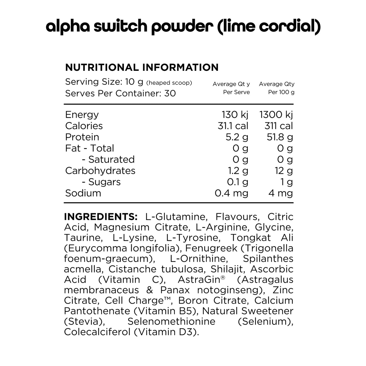 Alpha Switch by Switch Nutrition