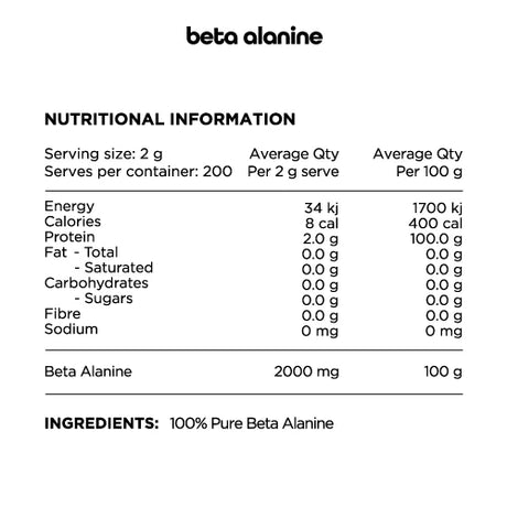 Beta Alanine by Switch Nutrition